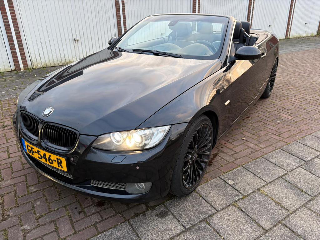 BMW 3-Serie 3.0 I 335 Cabrio AUT 07 M-Pak Zwart +400PK Breyt, Auto's, BMW, Automaat, Achterwielaandrijving, Zwart, Cabriolet