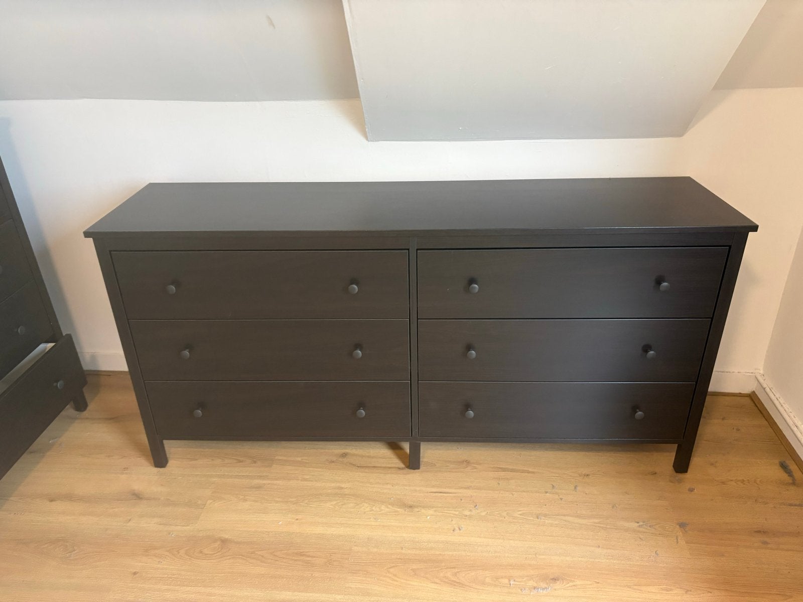 Ikea Koppang Dressoir met 6 Lades - Donkerbruin, Ophalen, 150 tot 200 cm, Zo goed als nieuw, Met lade(s)