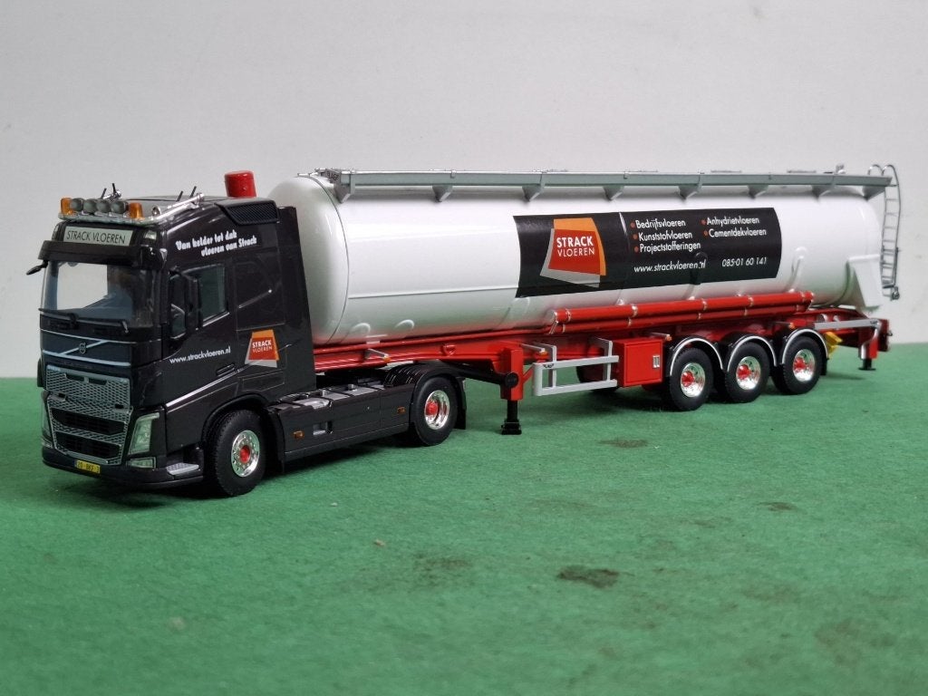 Volvo FH4 + bulktrailer "Strack vloeren"  WSI  1/50, Ophalen of Verzenden, Zo goed als nieuw, Bus of Vrachtwagen, Wsi