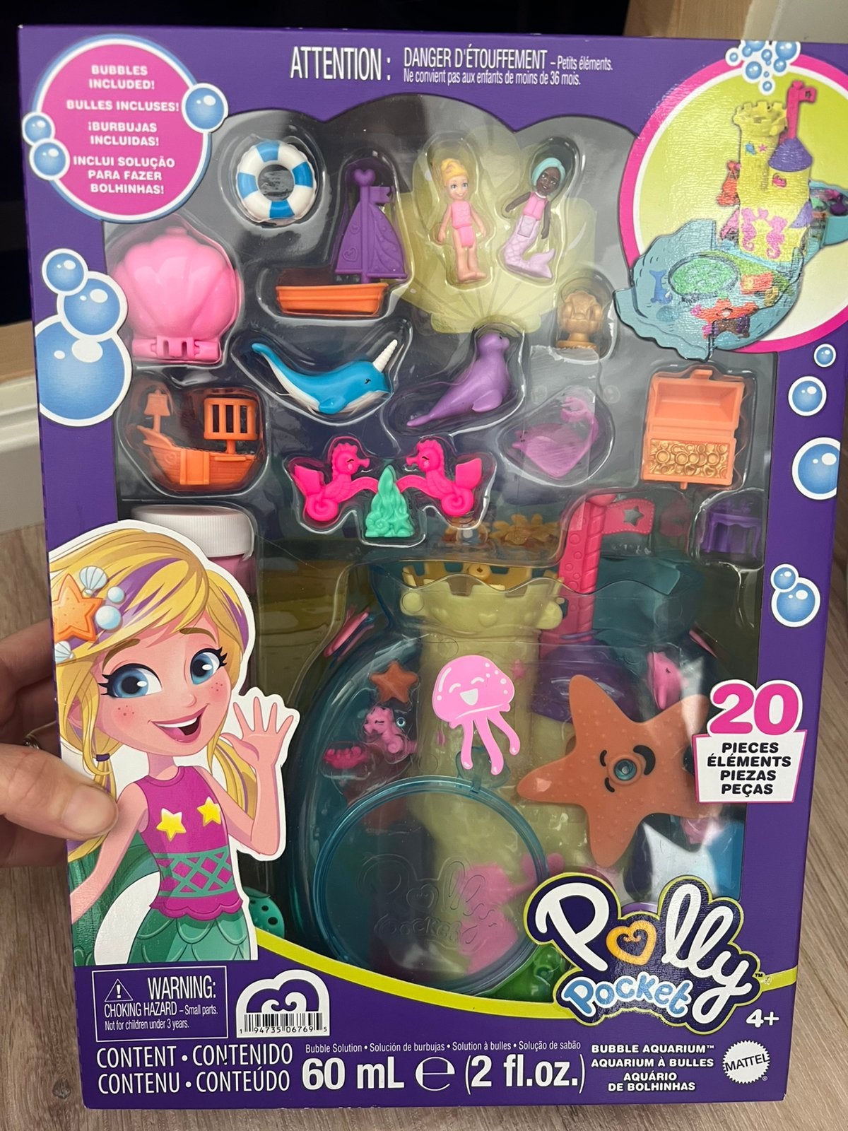 Mattel Polly Pocket Bellenblaas Aquarium Set, Ophalen of Verzenden, Nieuw, Overige typen