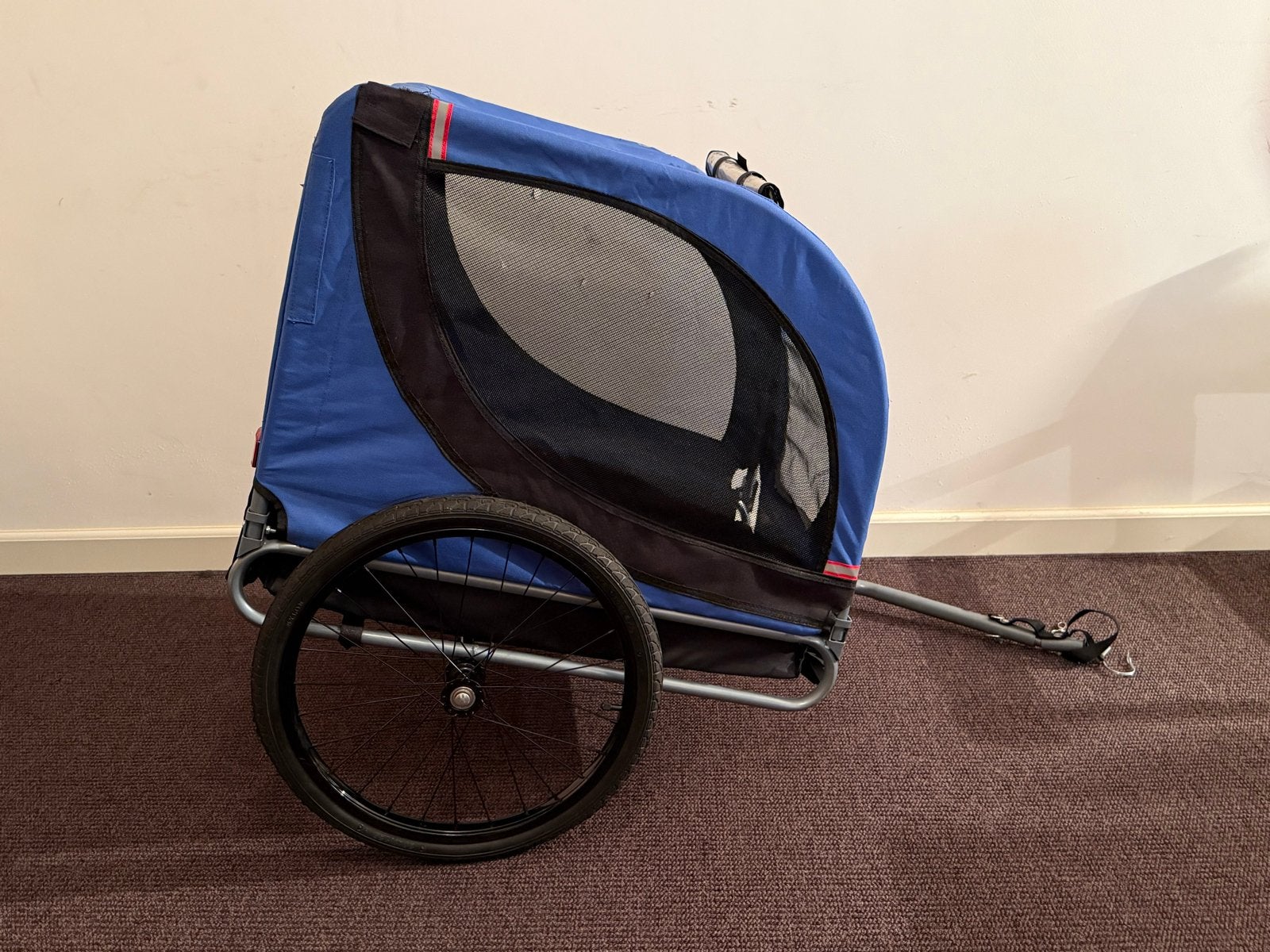 Hondenfietskar tot 20 kg - Blauw, Ophalen, Gebruikt, Hondenkar, Minder dan 20 kg