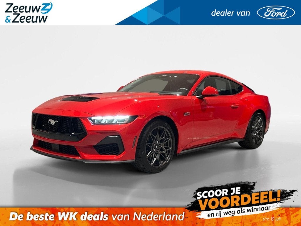 Ford Mustang Fastback 5.0 V8 GT 446Pk| | Meerdere kleuren be, Auto's, Ford, 12 maanden, Achterwielaandrijving, 4 stoelen, Leder