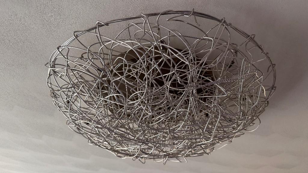 3 lampen plafond, Ophalen, Gebruikt, Metaal, Modern