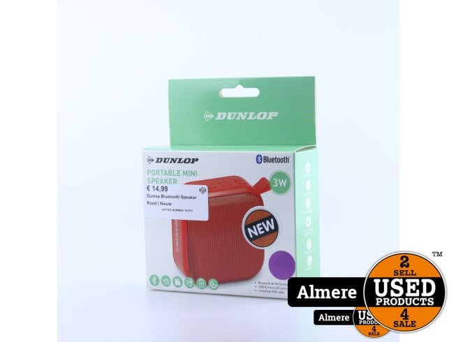 Dunlop Bluetooth Speaker Rood | Nieuw, 3com, Zo goed als nieuw, Support@3com.com, 1501 Page Mill Road
Palo Alto, CA 94304
United States