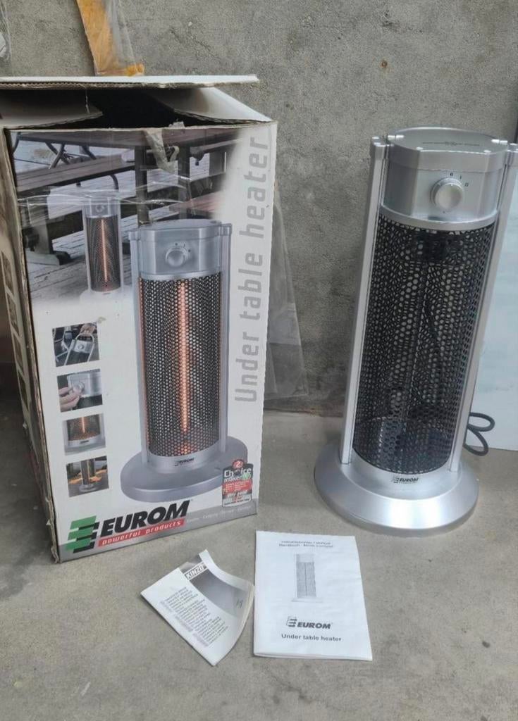 Under table heater Eurom, Tuin en Terras, Terrasverwarmers, Ophalen, Nieuw