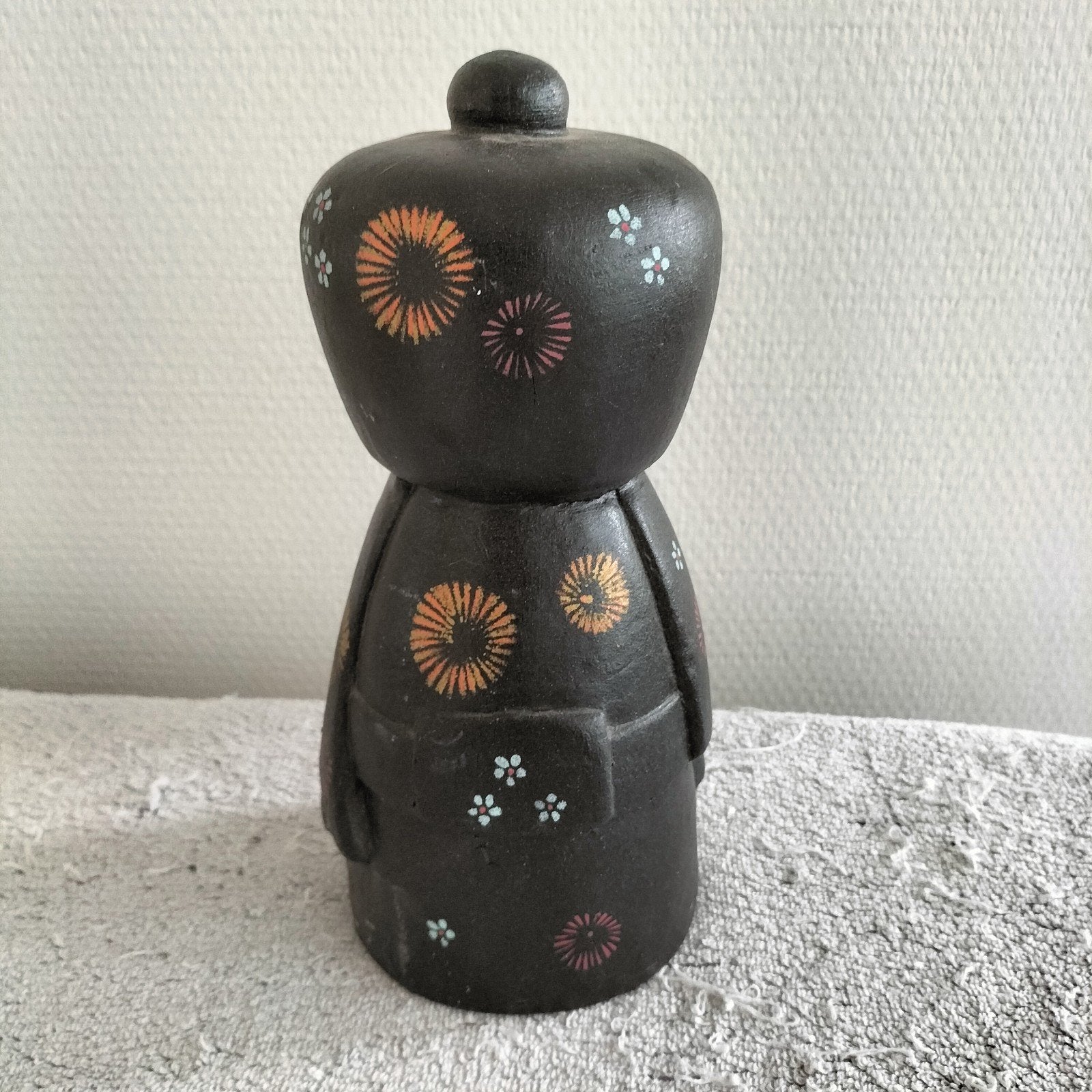Vintage Japanse Kokeshi pop, handgeschilderd, Antiek en Kunst, Ophalen of Verzenden