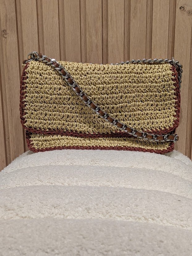 Becksondergaard - Raffia crossbody tas - Nieuw, Schoudertasje, Beige, Nieuw, Ophalen of Verzenden