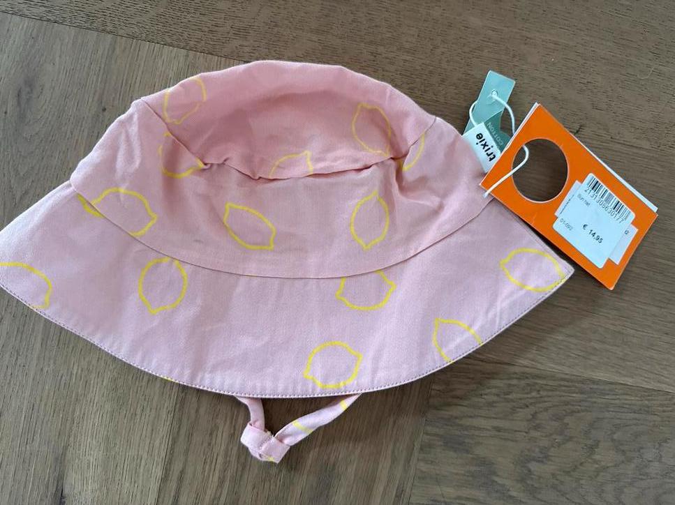 Trixie zomerhoedje roze met citroenen, nieuw, Meisje, Hoed, Nieuw, Ophalen of Verzenden