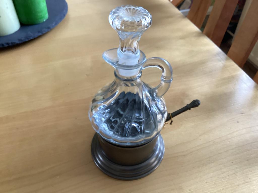 Suiker- en Melkstel van Tin en Glas, Antiek en Kunst, Antiek | Tin, Ophalen