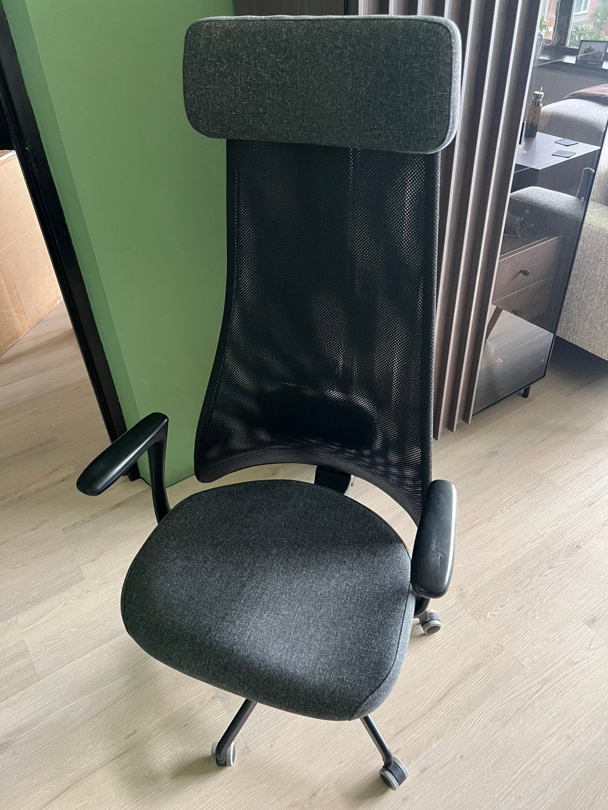 Bureaustoel IKEA Järvfjället, Ophalen, Gebruikt, Zwart, Bureaustoel