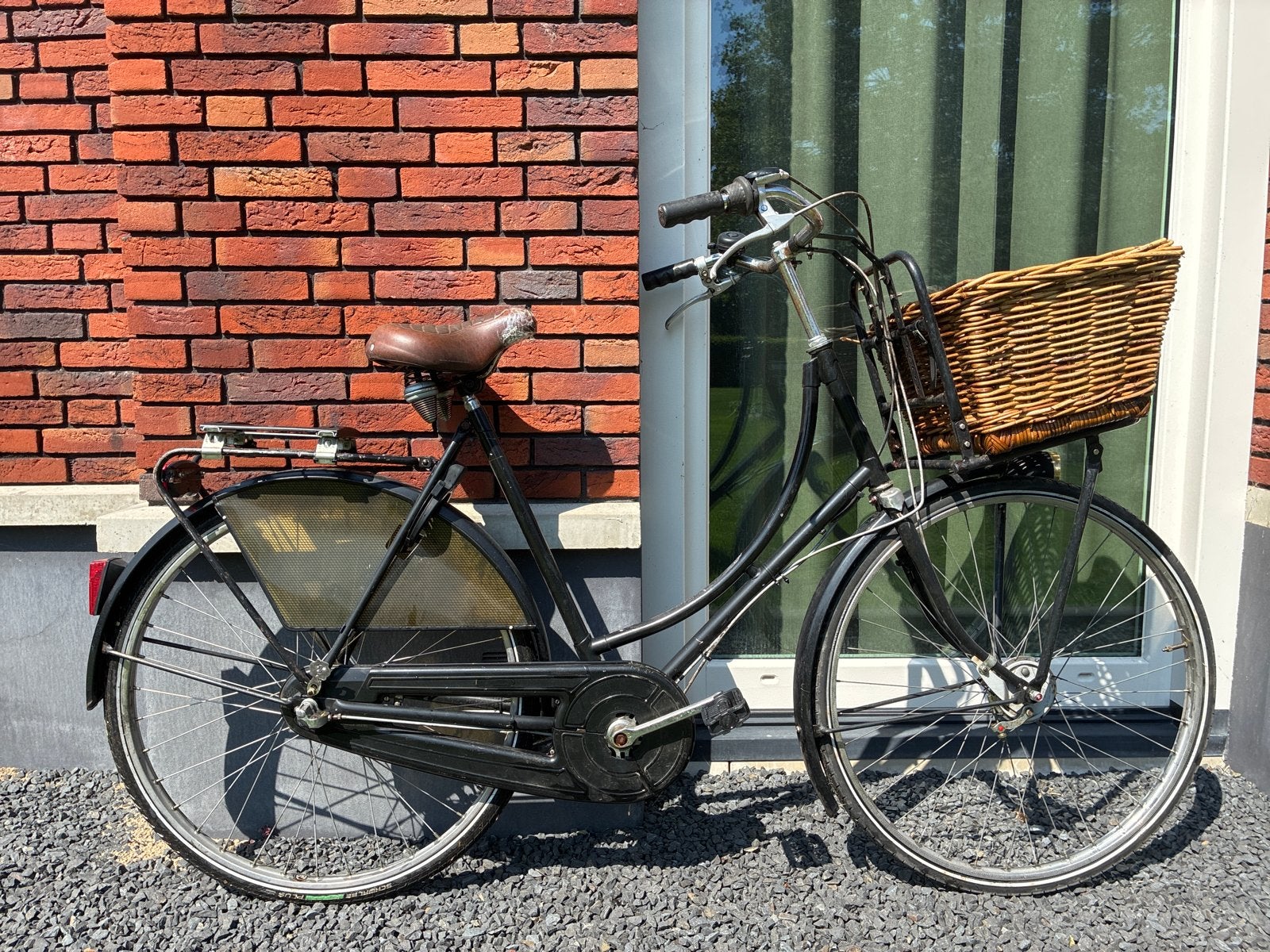 Vintage Damesfiets met Mand - Klassiek en Functioneel, Trommelrem, Ophalen, Overige merken, 53 tot 56 cm