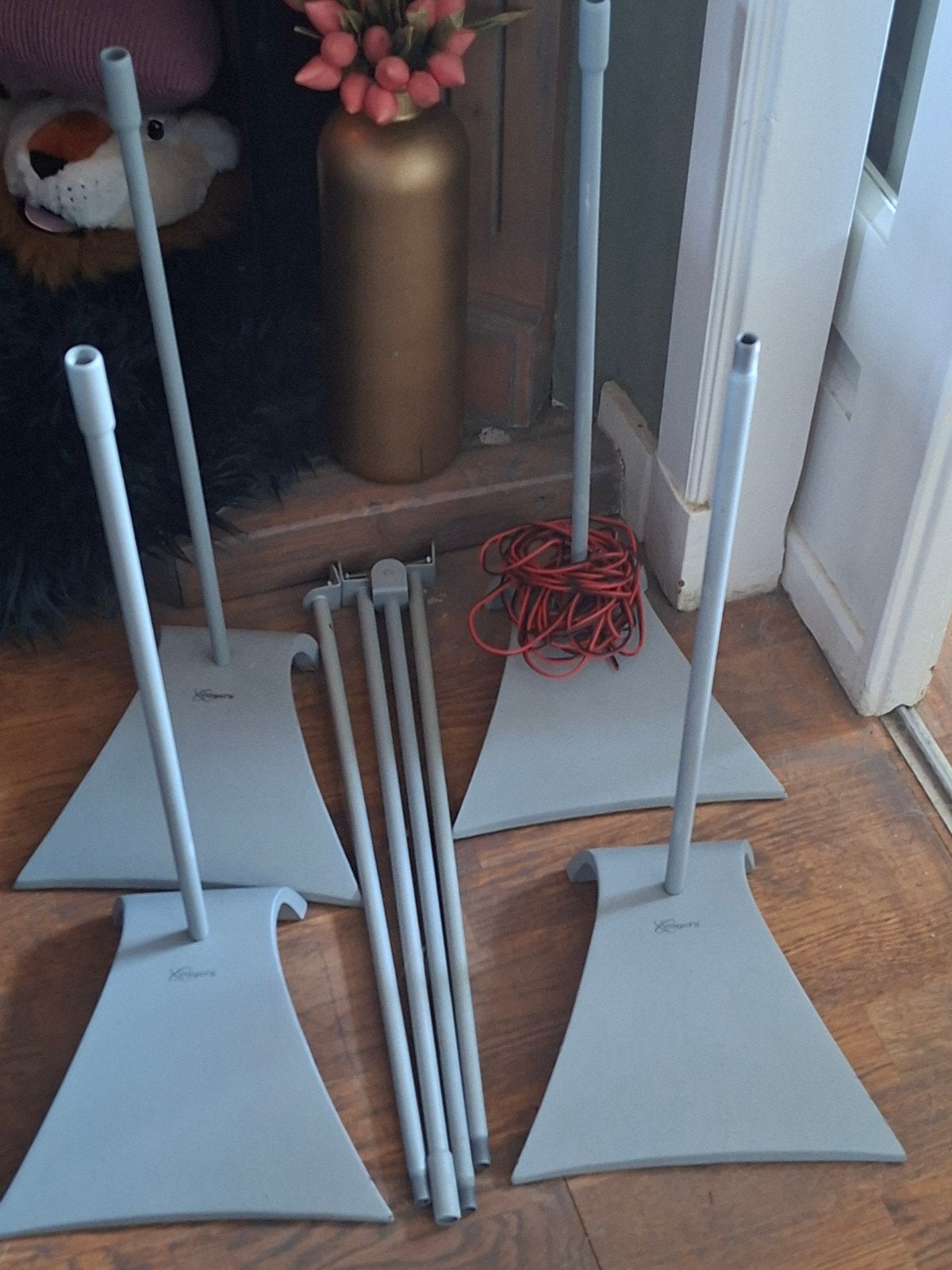 Vogel's speakerstandaarden - Set van 4, Gebruikt, Overige typen, Geschikt voor surround/home cinema, Ophalen