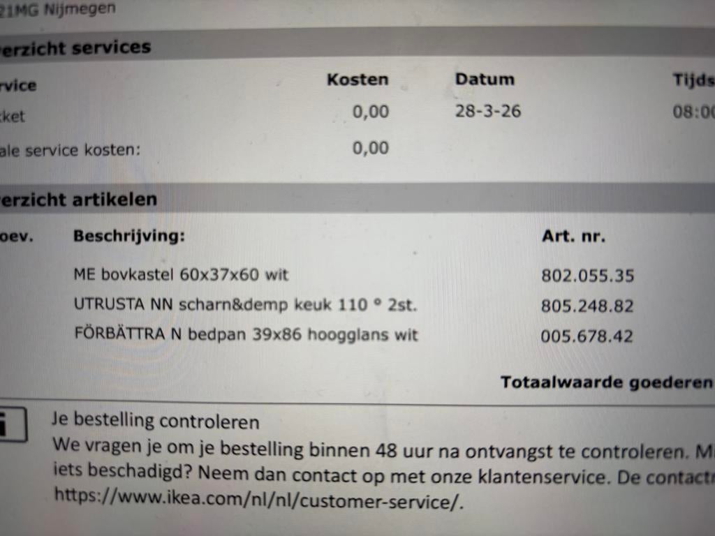 Ikea keuken kastje wit hoogglans, Huis en Inrichting, Keuken | Keukenelementen, Wit, Nieuw, Minder dan 100 cm, 25 tot 50 cm