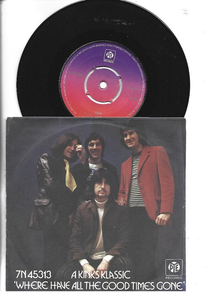 THE KINKS SINGLE 7" LOLA -1970, Fotohoes, 7 inch, Ophalen of Verzenden, Zo goed als nieuw