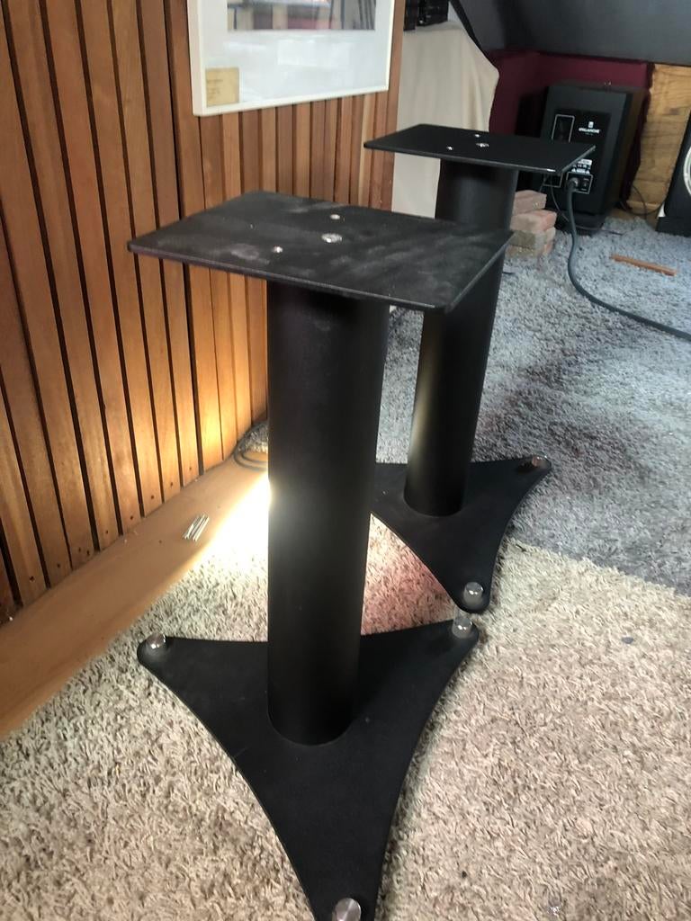 Luidsprekerstands monitor zware metalen, Audio, Tv en Foto, Luidsprekers, Ophalen, Zo goed als nieuw