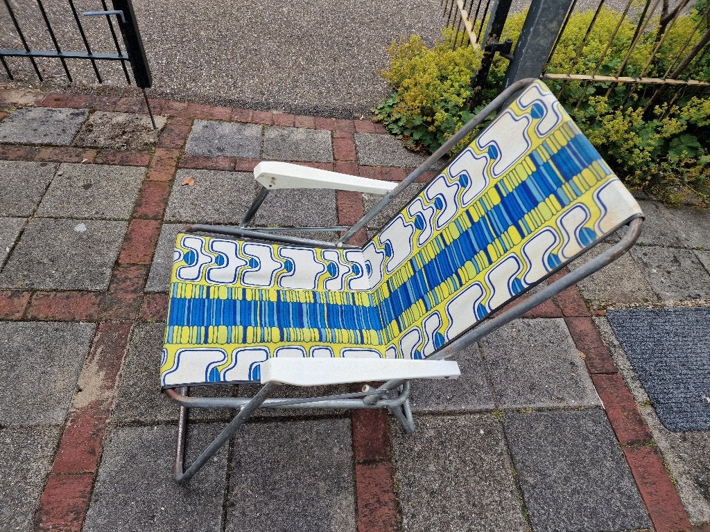 campingstoel retro, Ophalen, Gebruikt, Campingstoel