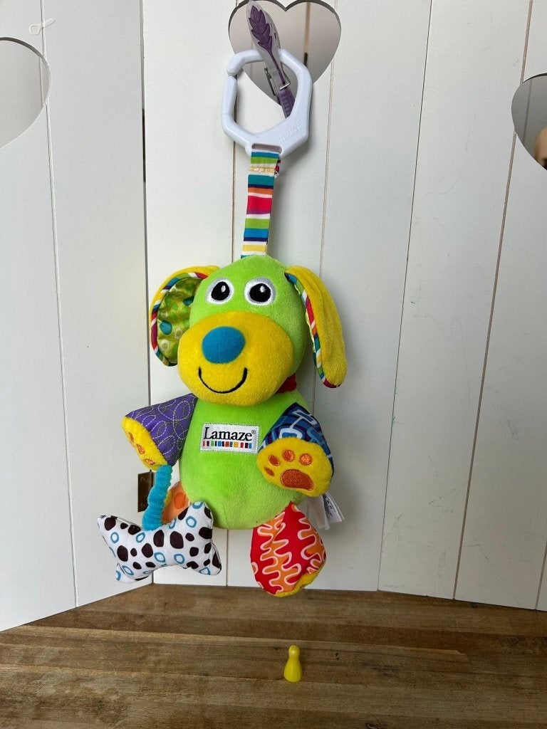 Lamaze Puppy / Pupsqueak met geluid, Ophalen of Verzenden, Zo goed als nieuw, Mobiel, Met geluid