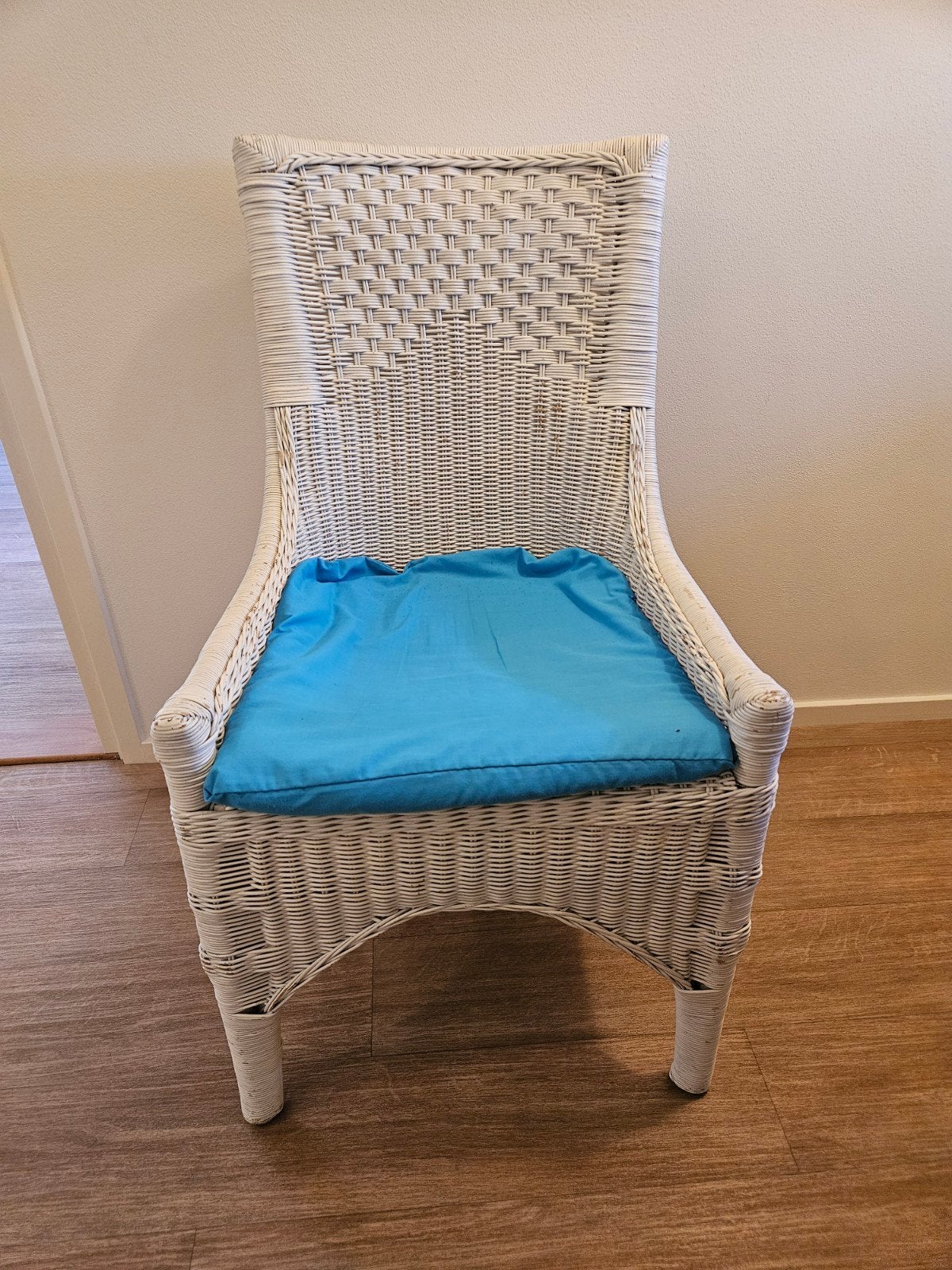 gratis witte rieten stoel, Ophalen, Gebruikt, Wit, Riet of Rotan