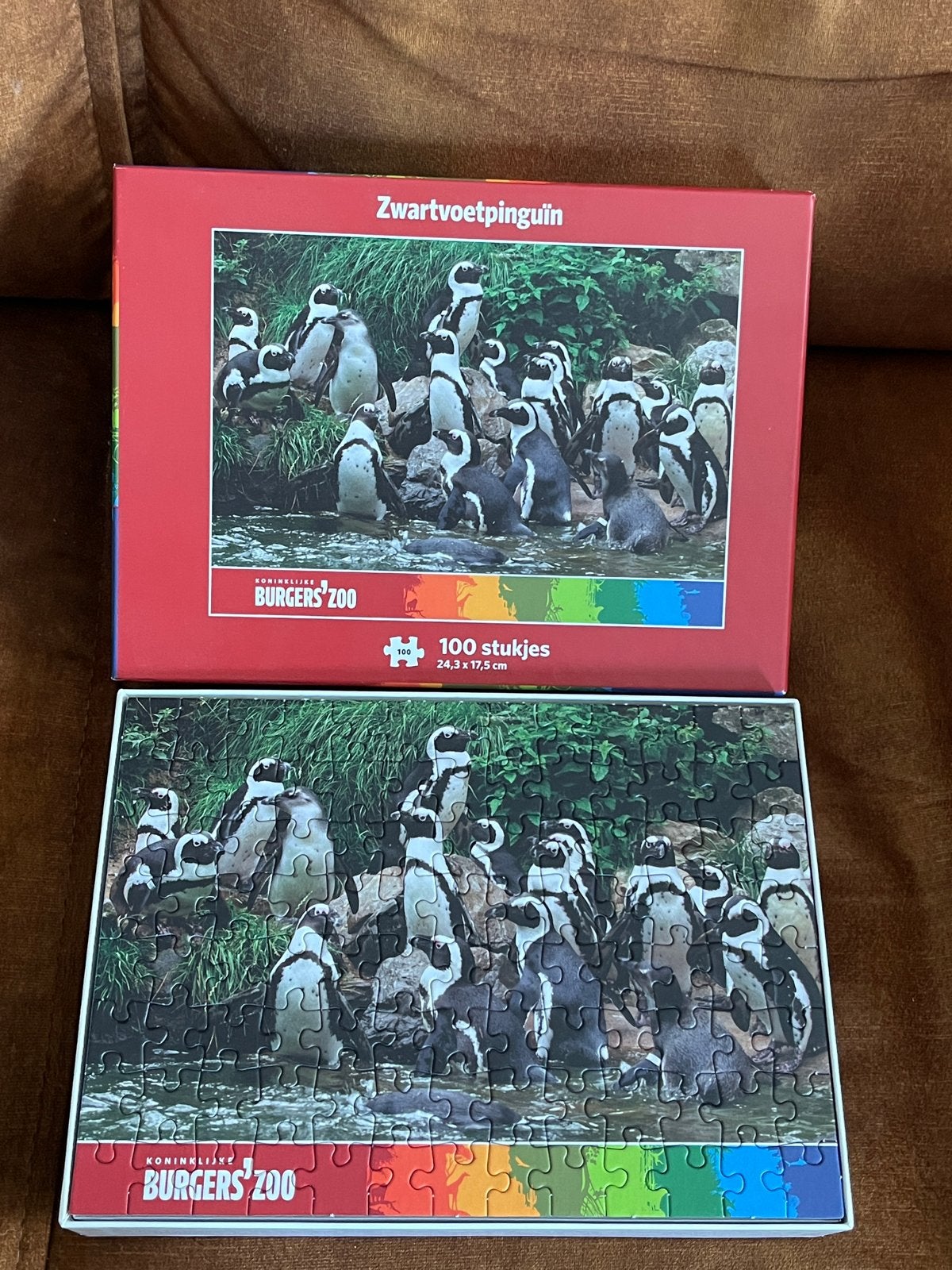 Zwartvoetpinguïn legpuzzel Burgers' Zoo 100 stukjes, Ophalen of Verzenden, Minder dan 500 stukjes, Gebruikt, Legpuzzel