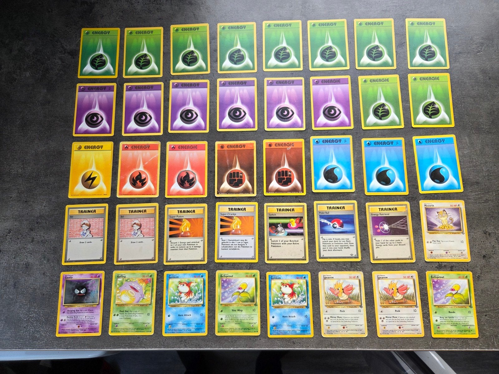 Oude pokémon kaarten, Ophalen of Verzenden, Gebruikt