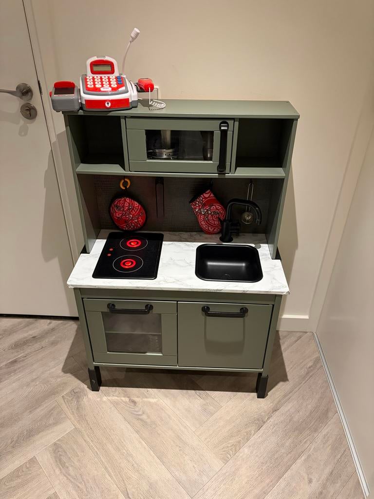 IKEA DUKTIG Speelkeuken gepimpt met accessoires, Ophalen, Zo goed als nieuw, Jongen of Meisje