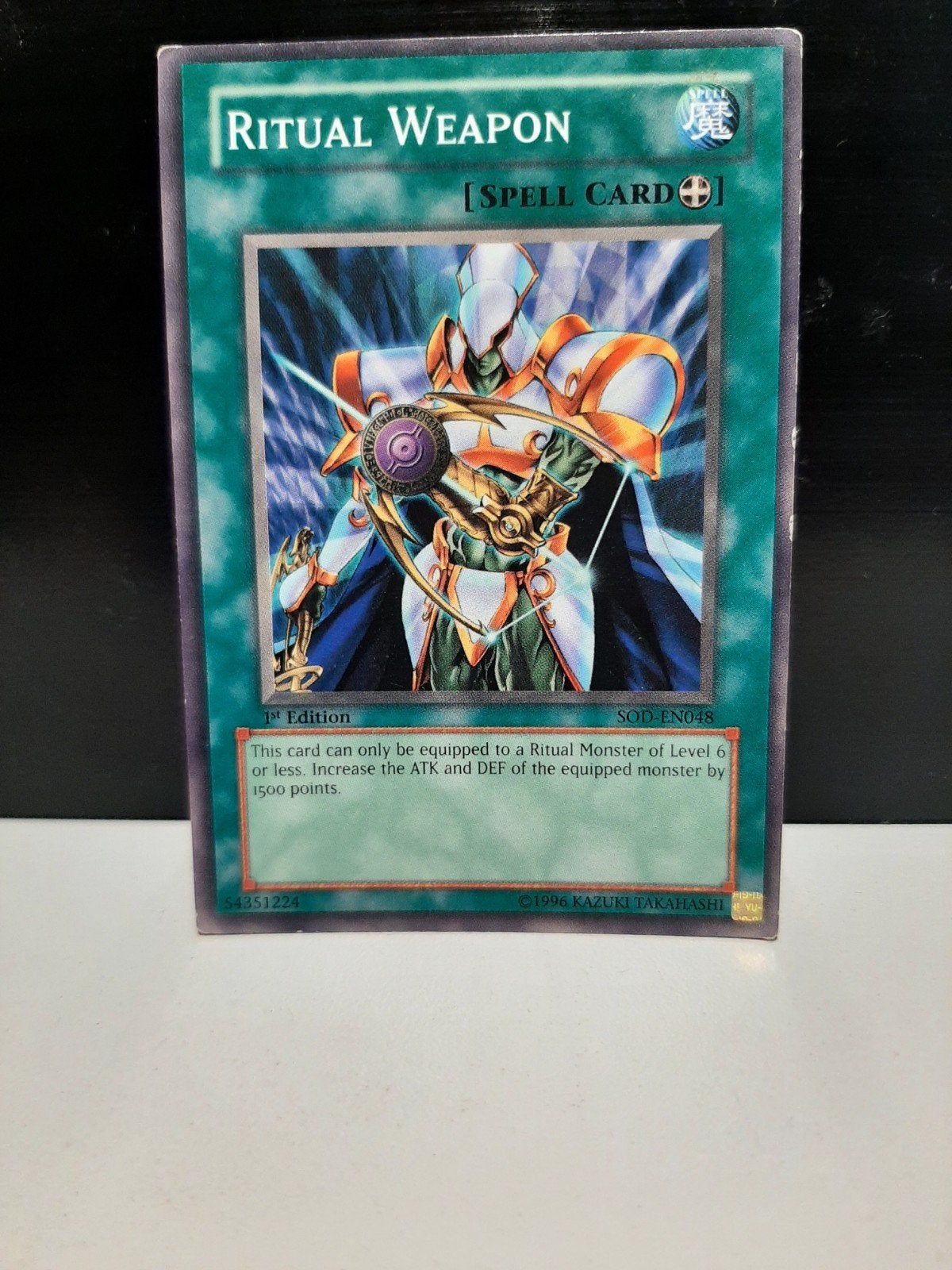 Yu-Gi-Oh! Ritual Weapon Spell Card (1st Edition), Ophalen of Verzenden, Gebruikt