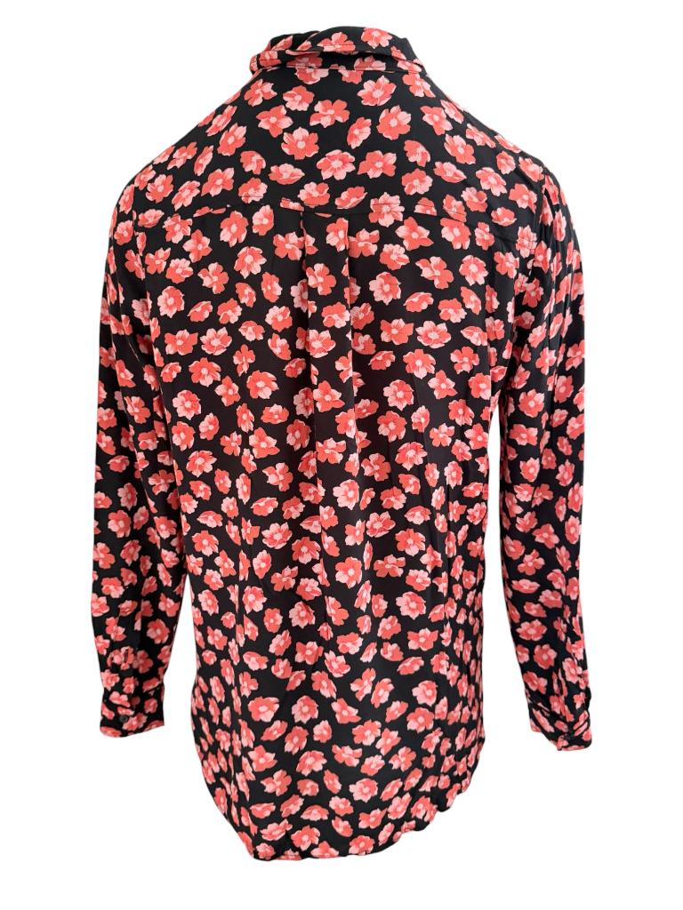 Ganni blouse S, Zwart, Ophalen of Verzenden, Zo goed als nieuw