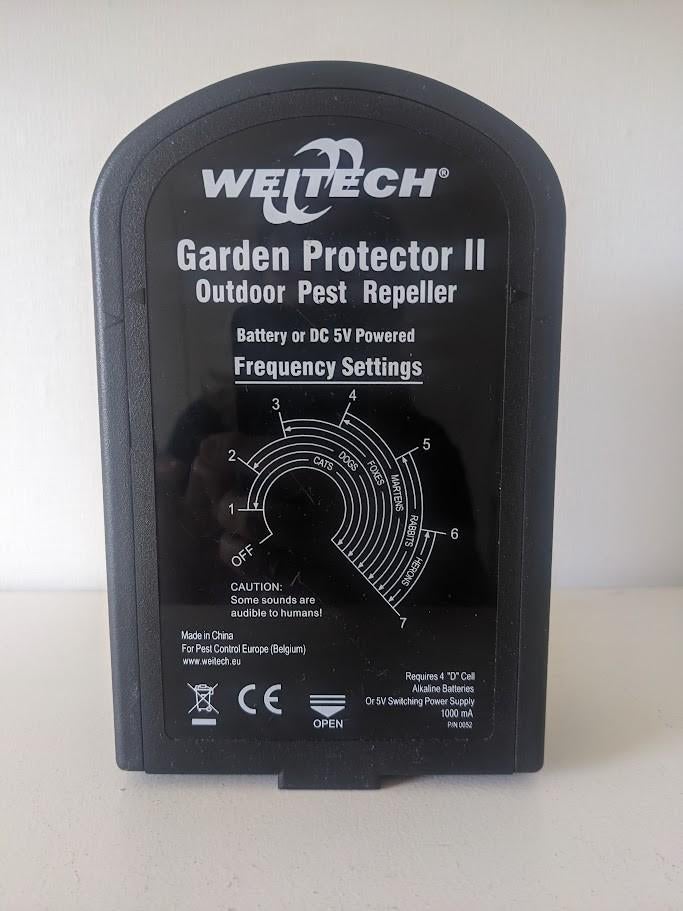 Weitech Garden Protector 2, verjaagt ongedierte/katten etc, Tuin en Terras, Ophalen of Verzenden, Gebruikt, Ongediertebestrijding