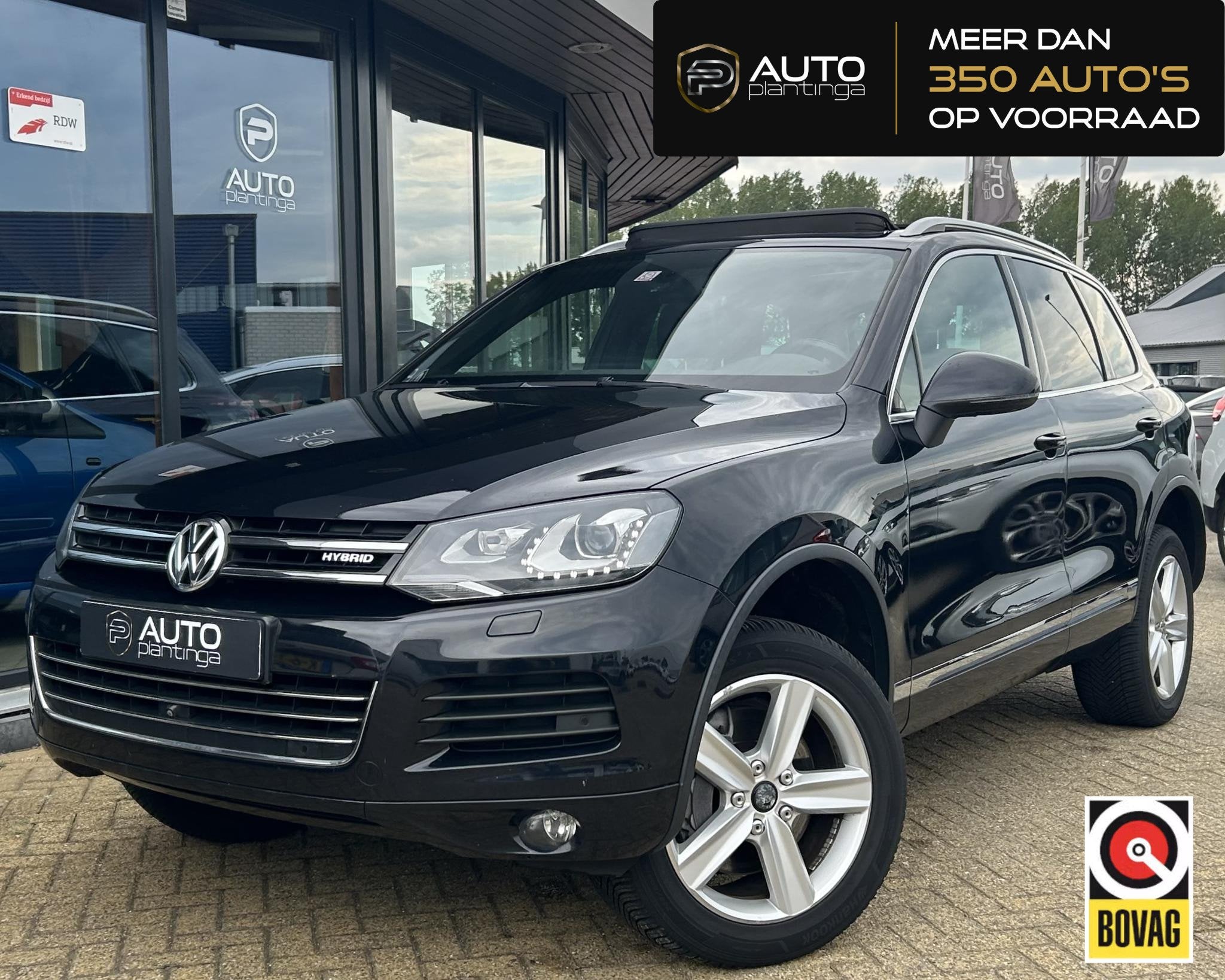 Volkswagen Touareg 3.0 TSI Hybrid Highline 333PK | ZEER LUXE, Auto's, Volkswagen, Automaat, Euro 5, Gebruikt, Zwart