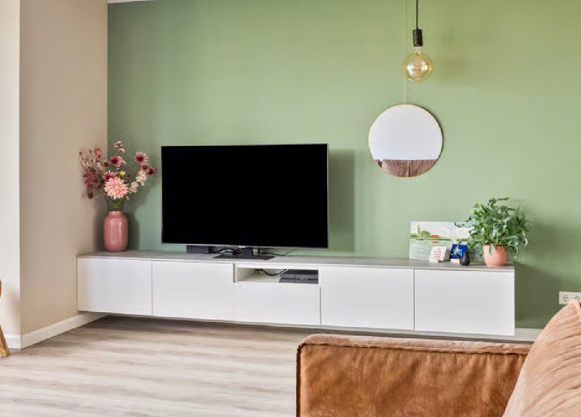Tv meubel, Ophalen, Gebruikt, 200 cm of meer, Minder dan 100 cm