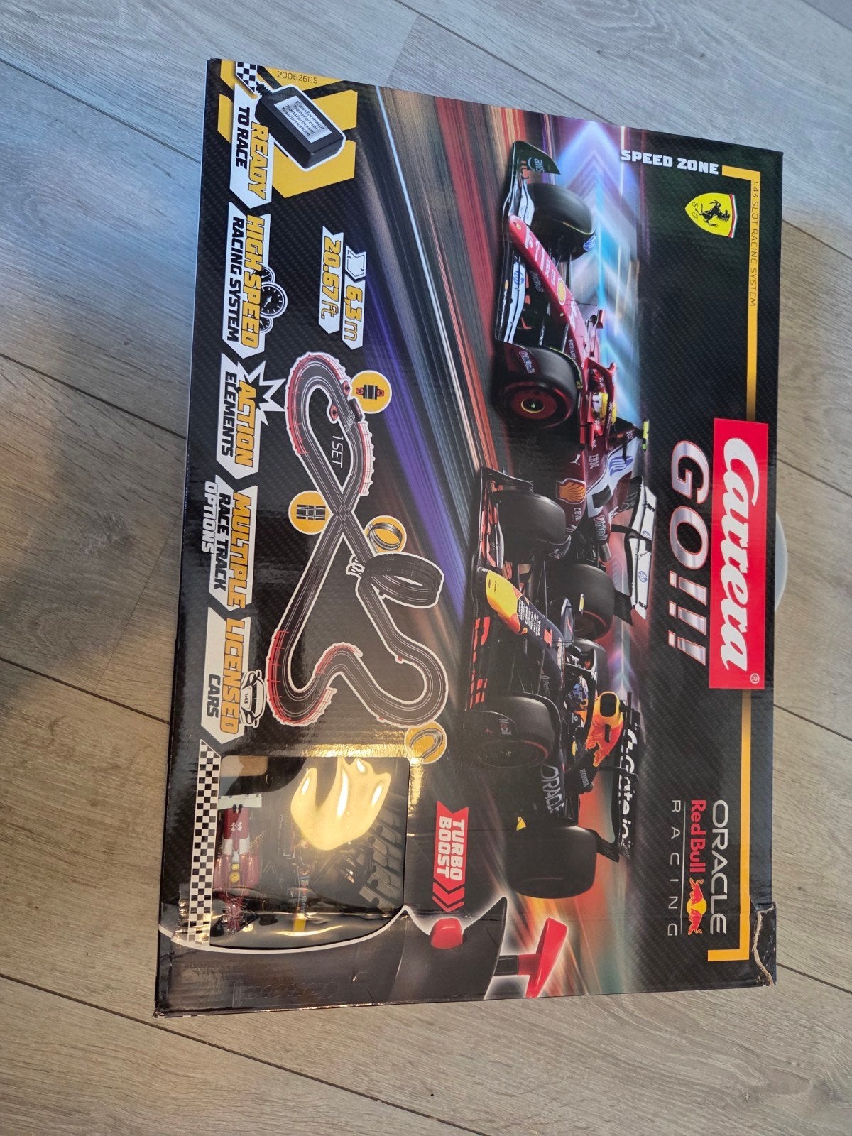 Carrera GO!!! Racebaan met Red Bull en Ferrari F1 auto's, Ophalen, Zo goed als nieuw, Elektrisch, Carrera