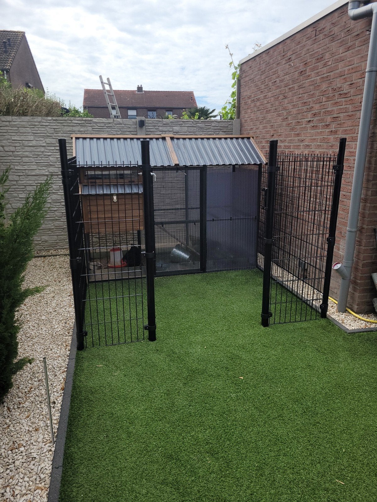 kippenren  met buitenverblijf, Dieren en Toebehoren, Ophalen, Zo goed als nieuw, Kippenhok of Kippenren