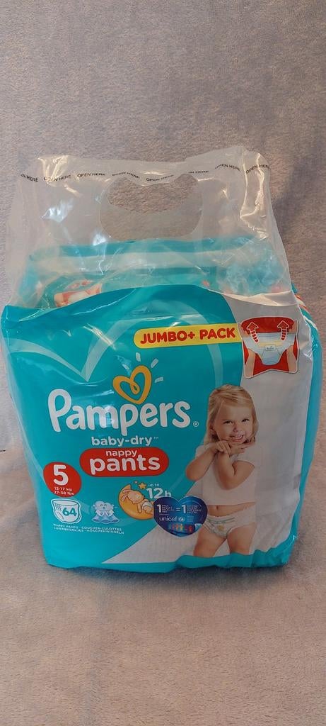 Pampers Baby-Dry Pants Maat 5 (12-17 kg) - Jumbo+ Pack, Ophalen of Verzenden, Nieuw