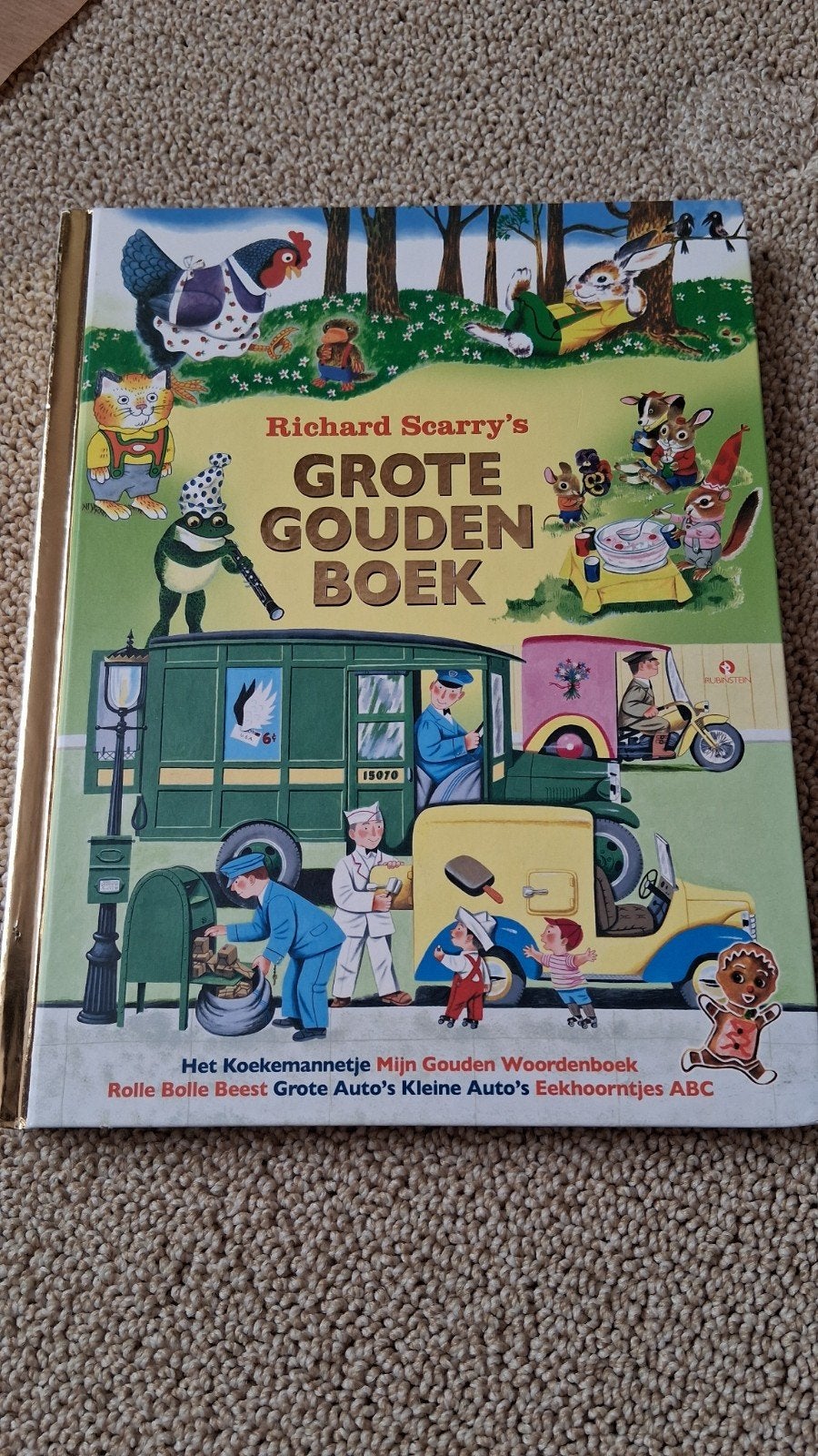 Richard Scarry's Grote Gouden Boek - Klassiek Voorleesboek, Ophalen, 5 of 6 jaar, Fictie algemeen, Zo goed als nieuw