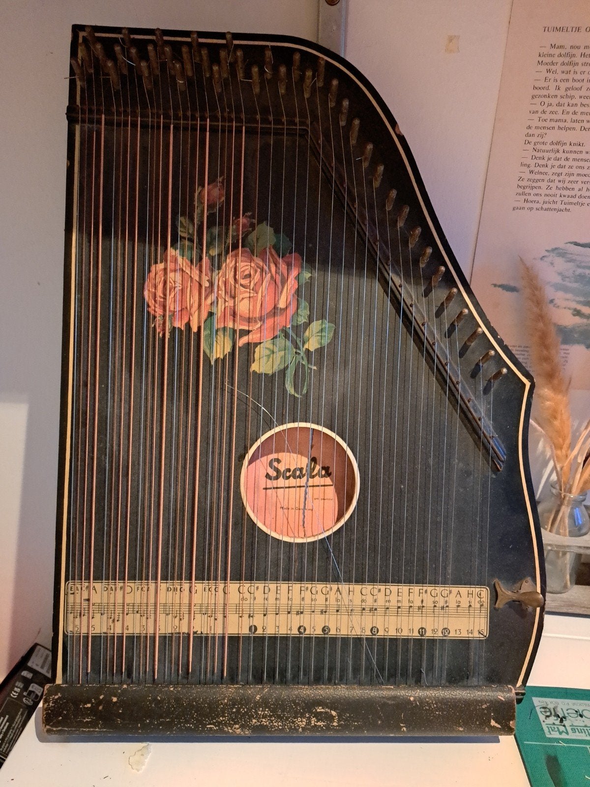 citer / tafelharp / zither - opknapper, Ophalen, Gebruikt