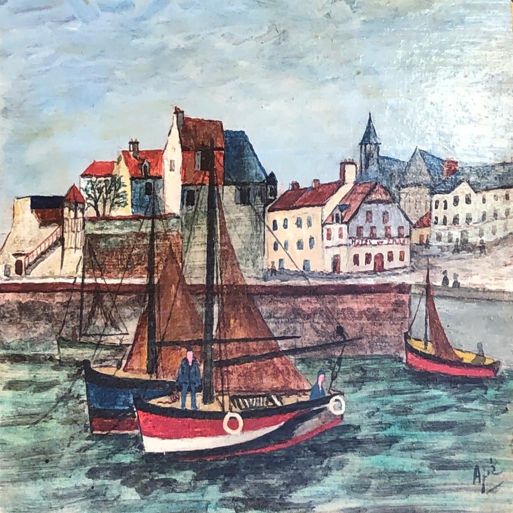 Mooie, betaalbare kunst v/h Grafiekkabinet Schilderij Apé 'S, Ophalen of Verzenden