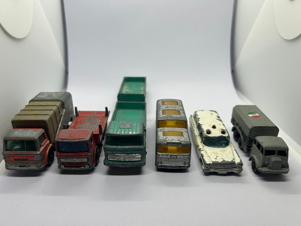 Matchbox Lesney No1 No2 No7 No10 No54 No66 Mercedes  set, Overige merken, Gebruikt, Auto, 1:32 tot 1:50