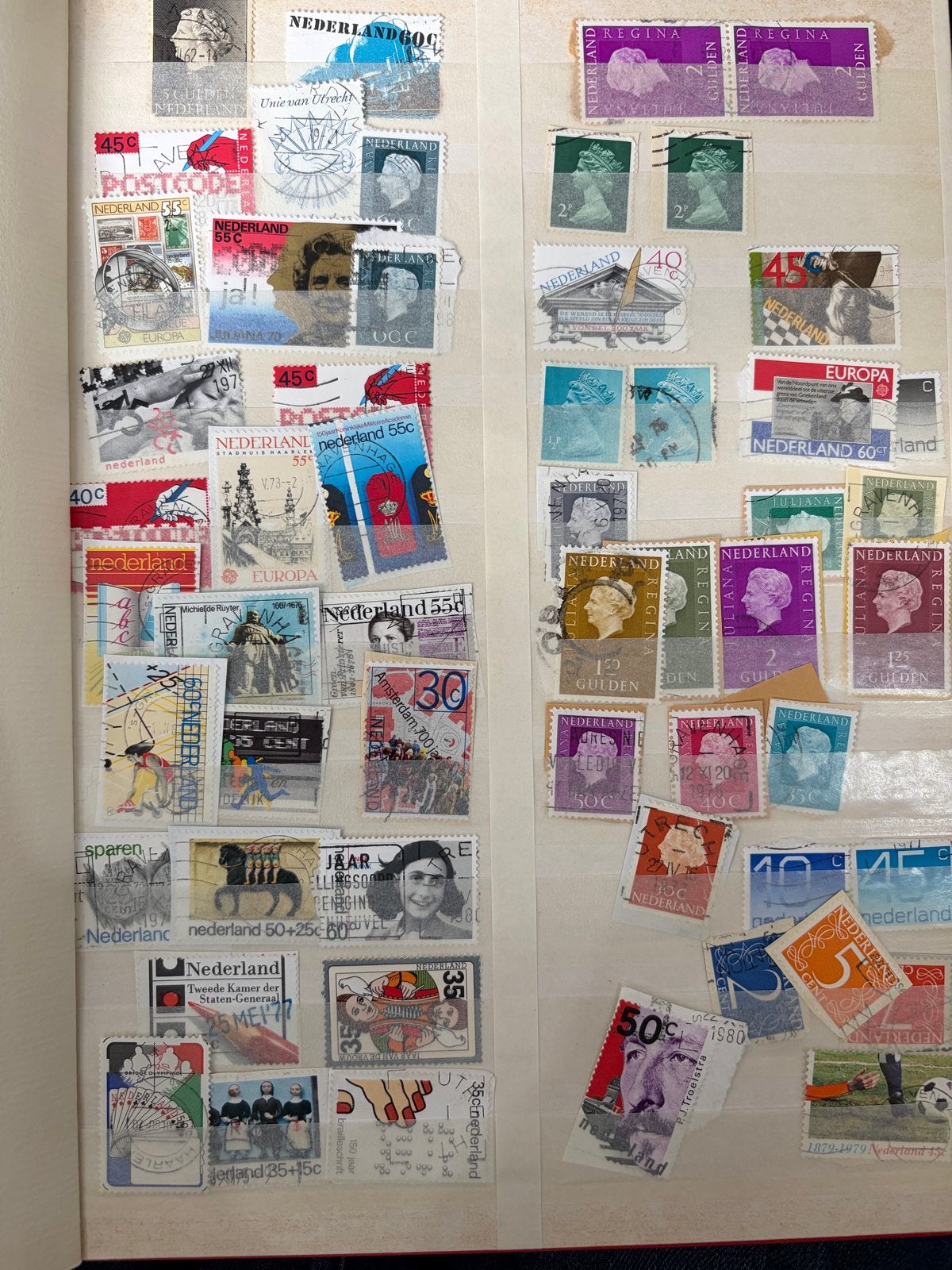 Grote verzameling postzegels uit diverse landen, Ophalen of Verzenden, Na 1940, Gestempeld