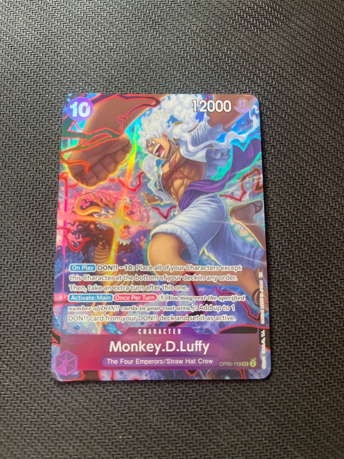 Monkey D. Luffy OP05-119 - One Piece, Ophalen of Verzenden, Zo goed als nieuw, Losse kaart, Foil