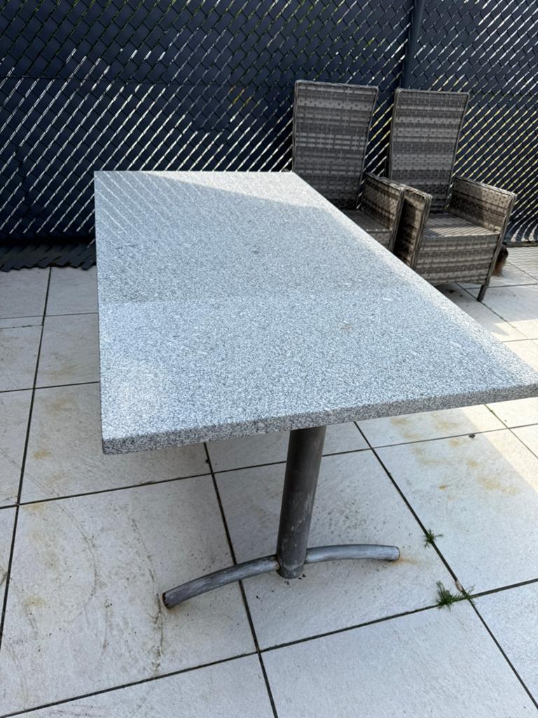 Granieten tafel, Ophalen, Zo goed als nieuw, Rechthoekig, Overige materialen