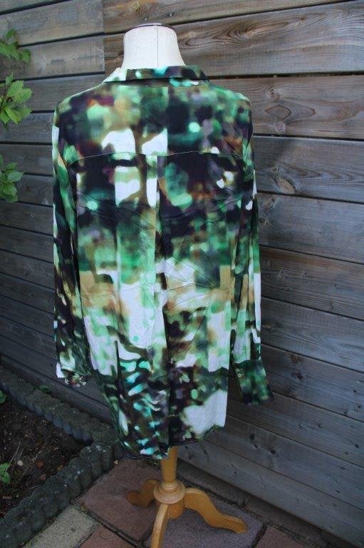 Blouse groen/ bruin Frapp mt XXL Vaste prijs, Frapp, Maat 46/48 (XL) of groter, Ophalen of Verzenden, Zo goed als nieuw