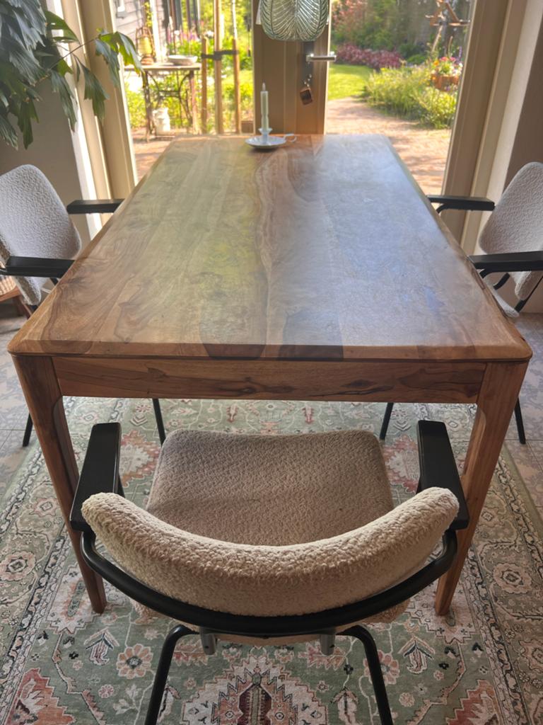 Kare Design Brooklyn Nature eettafel - Massief hout, Huis en Inrichting, Tafels | Eettafels, Ophalen, 50 tot 100 cm, Zo goed als nieuw