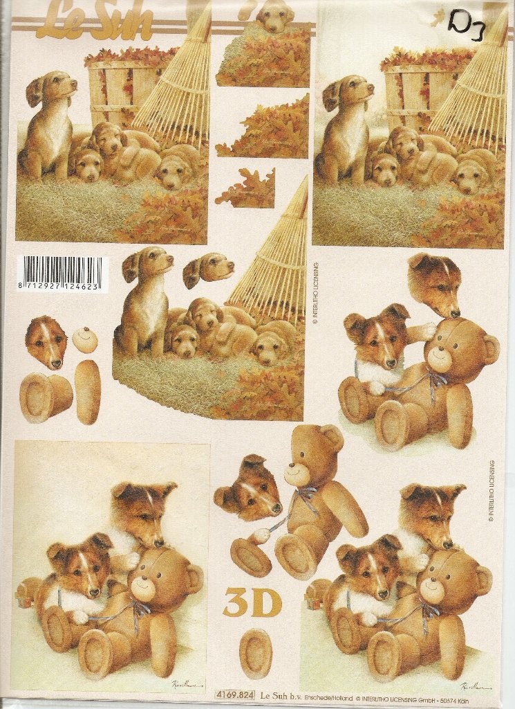 d3 knipvel le suh 4169.824 honden, Ophalen of Verzenden, Nieuw, Dieren, Knipvel