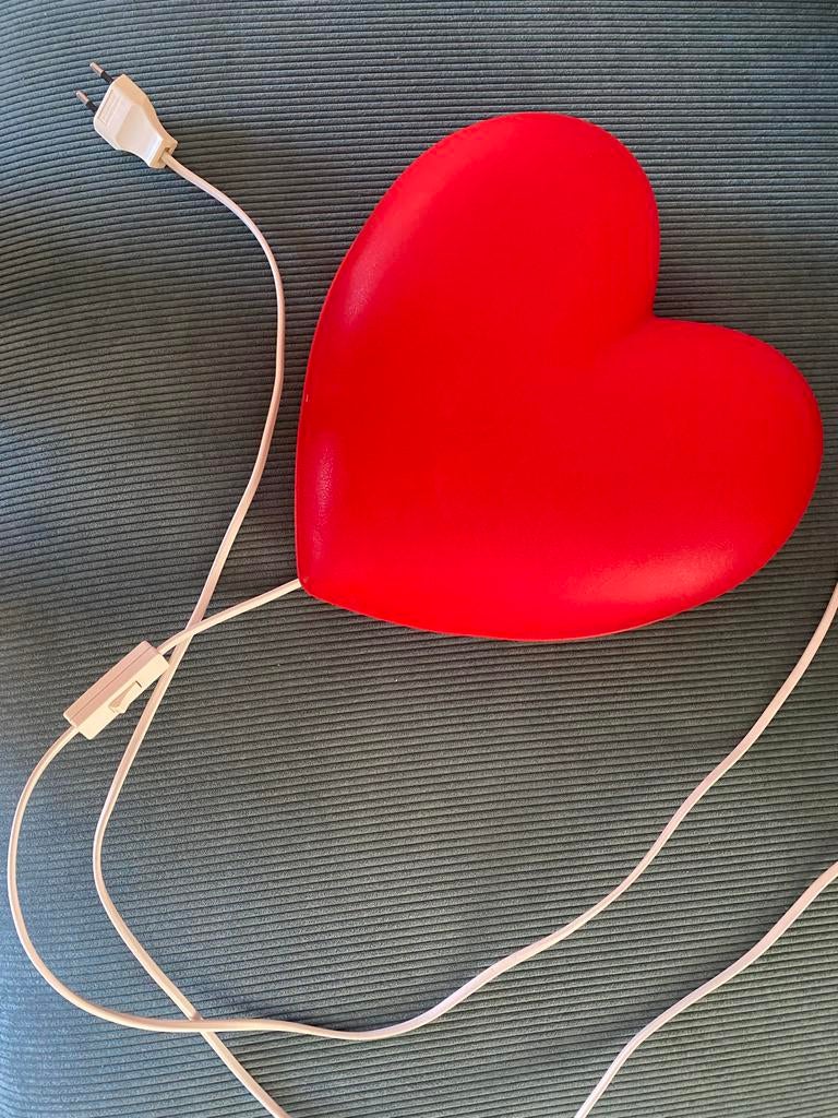 IKEA SMILA HJÄRTA wandlamp - Jaren '90, Ophalen of Verzenden, Gebruikt, Kunststof