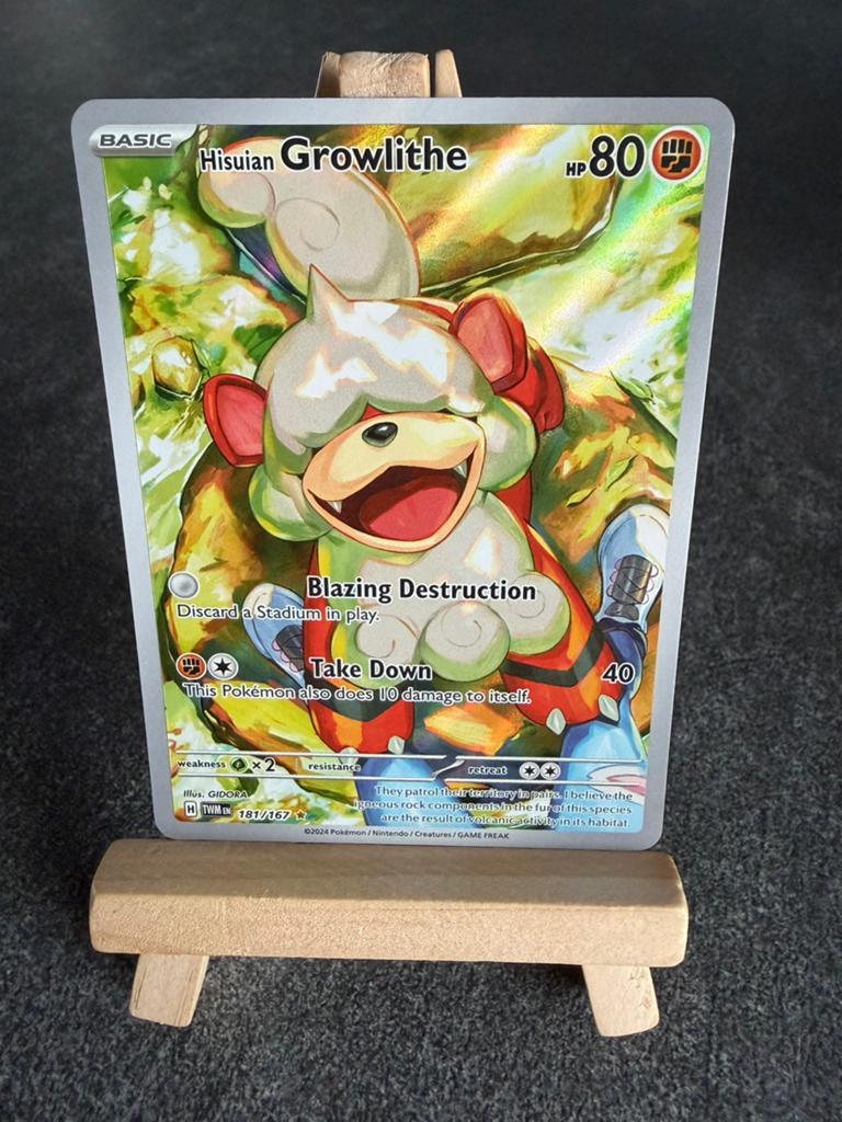 Hisuian Growlithe 181/167 Pokémon Twilight Masquerade, Ophalen of Verzenden, Zo goed als nieuw