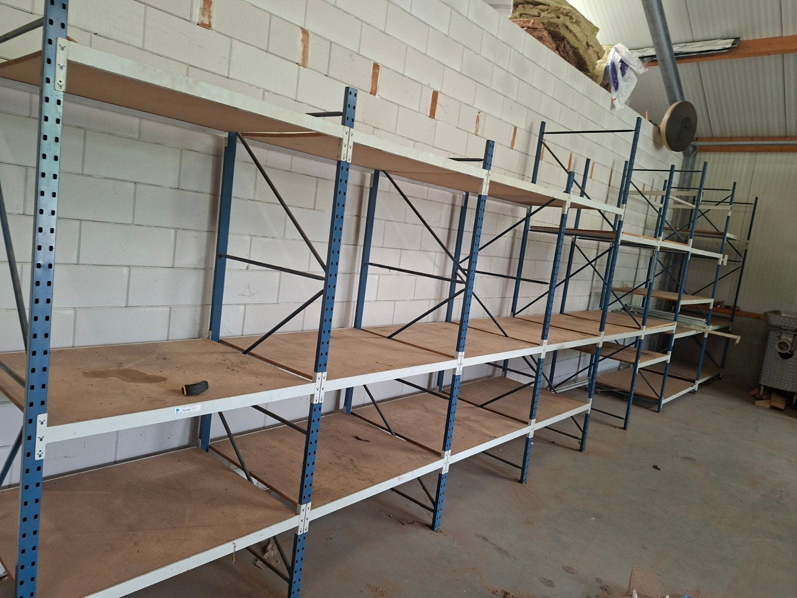 Magazijn stellingkasten 90x100cm - 9 meter lengte, Ophalen, Gebruikt