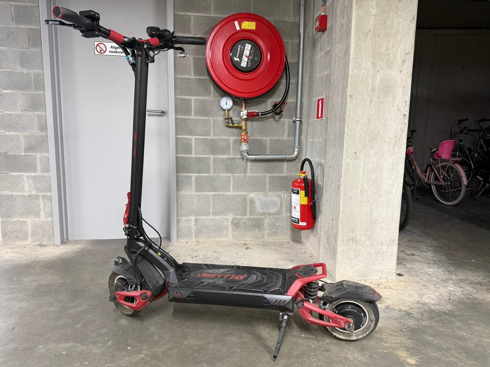 Vsett 10+ elektrische step scooter - dual motor 2800 Watt., Fietsen en Brommers, Steps, Ophalen, Gebruikt, Elektrische step (E-scooter)