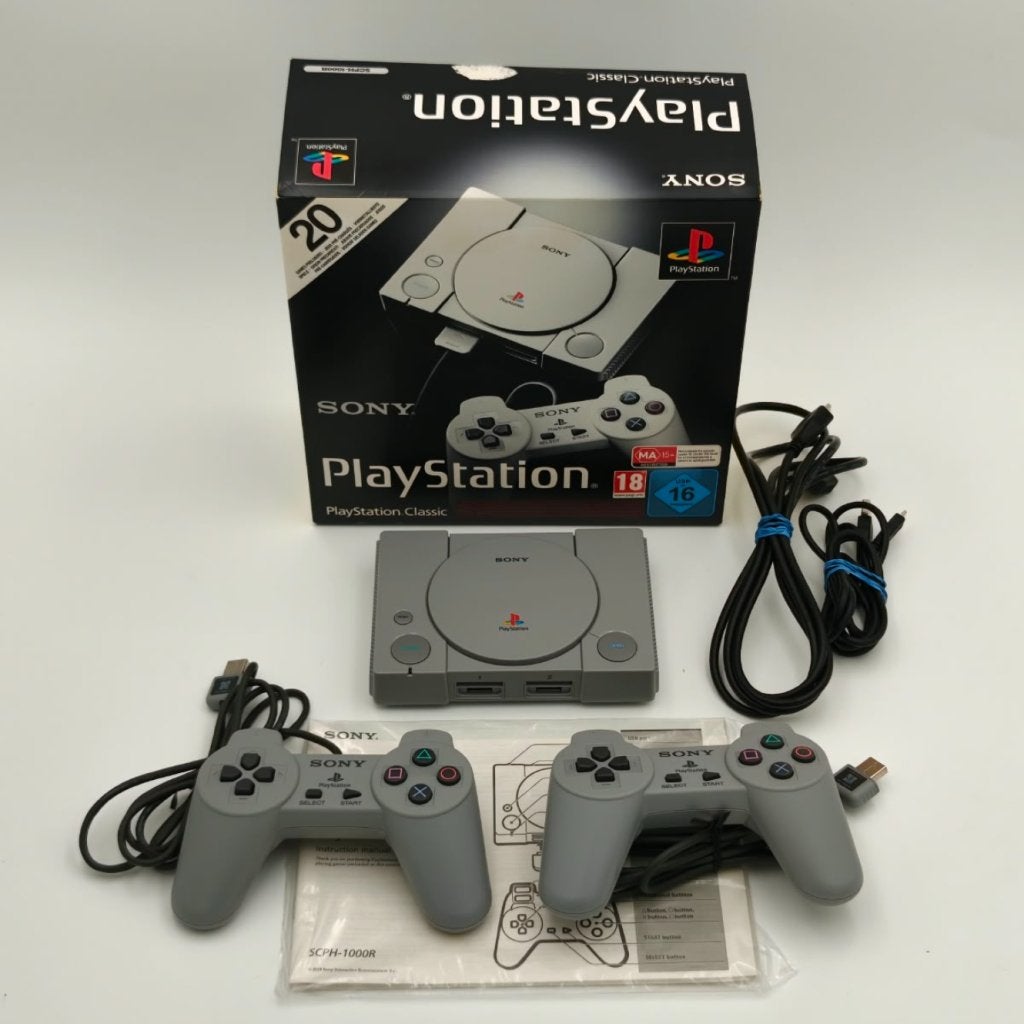Sony Playstation 1 Mini HDMI Console +2 controllers met doos, Sony, Zo goed als nieuw, Support@sony.com, 1-7-1 Konan, Minato-ku
Tokyo 108-0075
Japan