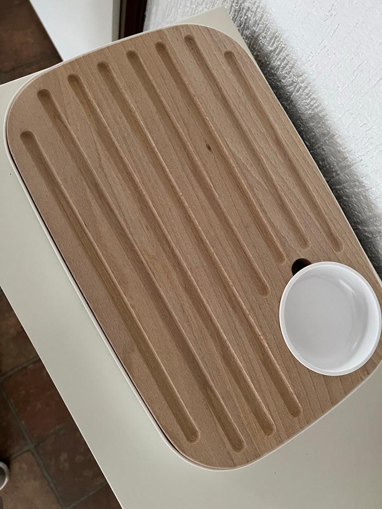 Joseph Joseph Snijplank met opvangbak en schaaltje, Beige, Hout, Snij-/serveerplank, Ophalen of Verzenden