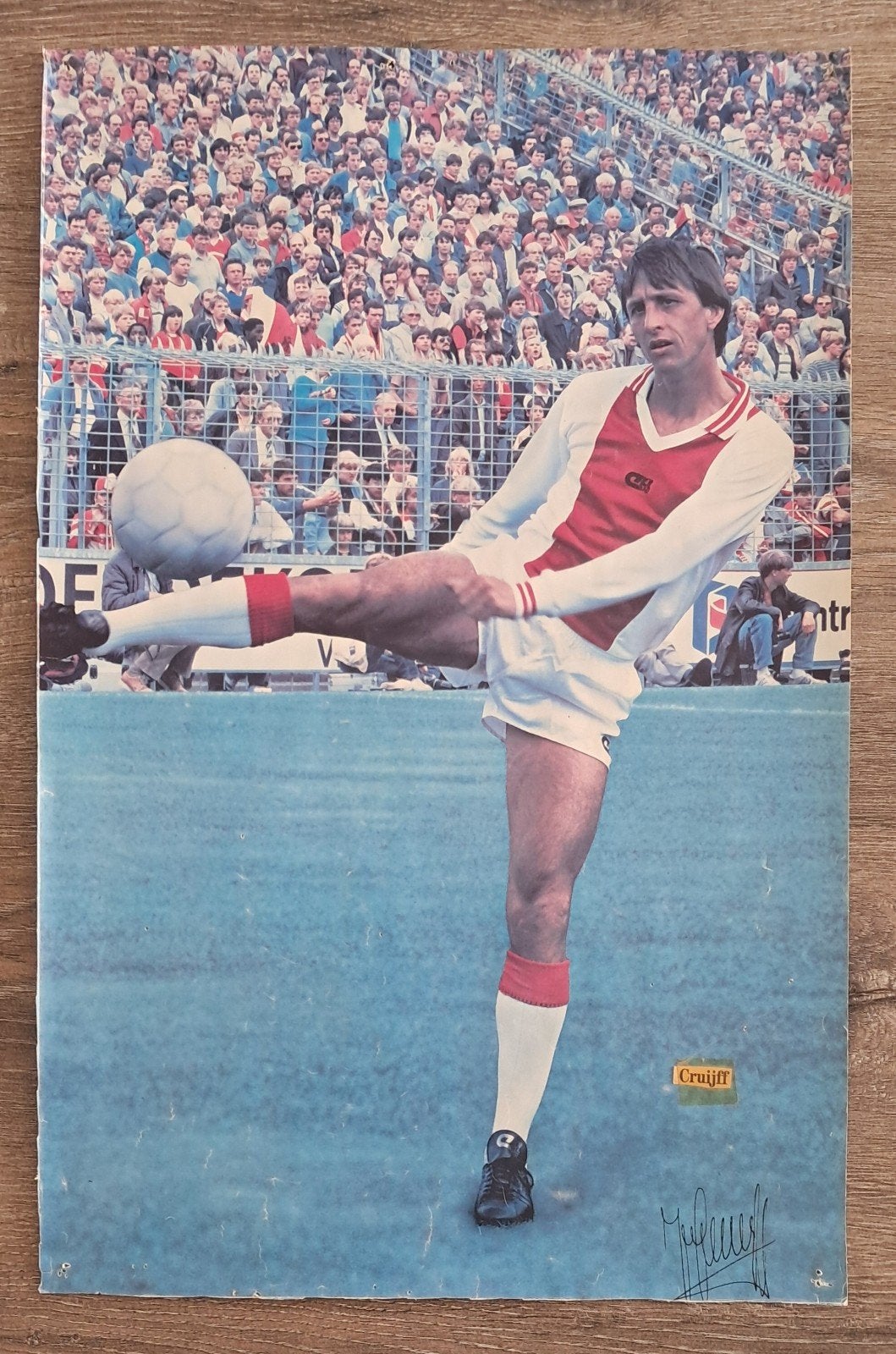 Johan Cruijff, Ophalen of Verzenden, Zo goed als nieuw, Ajax, Poster, Plaatje of Sticker